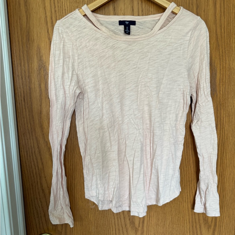Gap S Long sleeve tee with collar detail